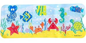 Scarlet Gem Ocean Scene Extra Long 100x40cm Non-Slip Bath and Shower Mat for Babies, Toddlers and Children