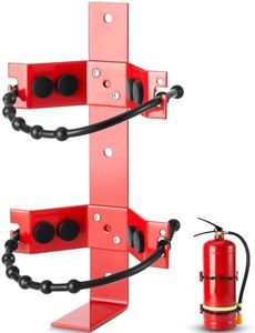 RattanView 2 Pcs Fire Extinguisher Mounting Bracket Heavy Duty Fire Extinguisher Holder Metal Fire Extinguisher Bracket for Vehicle for 2.5 lb 5 lb and 10 lb Fire Extinguishers (2.5 and 5lb)