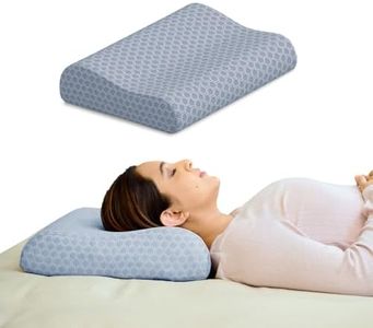CareFoam Memory Foam Cervical Neck Pillow | 2 Years Warranty | Pain Relief Sleep, Improves Posture Spinal Alignment, Neck Pain Relief | King 23 x 14 x 4.5 Inch | Grey Jacquard Cover | Pack of 1