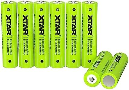 XTAR 8-Pack AAA Lithium Rechargeable Batteries,1.5V Batteries with Low-Power Indicator,1200 Cycles