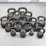 METIS Pro Cast Iron Kettlebells | Improve Your Strength Training with Premium-Quality Weights – Choose from Various Sizes [4-48kg] and 2 Set Options (Complete Set [4kg-48kg])