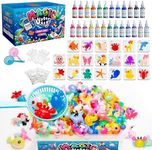 Kiditos Magic Water Elf Toy Kit, Aqua Fairy Water Gel Kit with 25 Magic Gels, 20 Animal Molds. Christmas Gifts, Birthday Gifts, Party Favors, Arts & Crafts DIY STEM Kits for Kids(25 Colors)