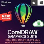 Coreldraw 2024 Graphic Suite 2024 100% Genuine Remote Installation Voucher for Windows and MAC (1 PC/ Mac) | LIFETIME VALIDITY + Lifetime Online Updates