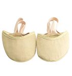 The Dance Bible Women Girls Microfibre Dance Yoga Gymnastics Half Toe Shoes (34/1.5UK/20.5cm) Beige