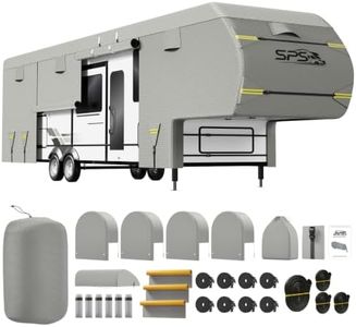 5th Wheel RV Cover 37-41ft, 8-Layer Waterproof Camper Cover