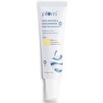 Plum 2% Niacinamide Sunscreen SPF 50 PA++++ With Rice Water | 4-hr Water Resistant | 3x Tan Reduction & Brightens | No White Cast, Lightweight, Non-Sticky | Dermatologically Tested | All Skin Types | Women & Men | 100% Vegan | 50g