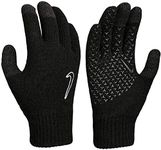 Nike Knitted Tech and Grip Gloves - Black - One Size