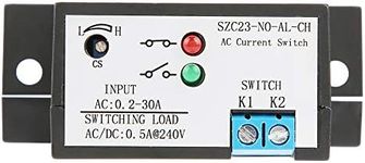 Current Sensing Switch, Normally Open Current Sensing Relay Adjustable AC 0.2A -30A (SZC23 No AL-CH Model)