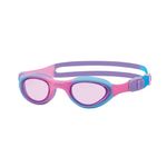 Zoggs Kid's Little Super Seal Swimming Goggles with Quick Adjust and UV Protection (Up to 6 Years), Pink /Purple/ Tint Pink