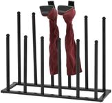 MyGift Modern Black Metal Boot Rack