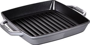 STAUB Square Grill Pan, 23 cm, Graphite Grey