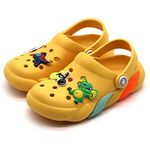 SVAAR Slingback Clog Shoes for Boys & Girls || Indoor & Outdoor Sandals Clogs for Kids with 4 Cartoon Charm