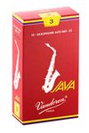 Vandoren Java RED Alto Saxophone Reeds - Box of 10 - Strength 3