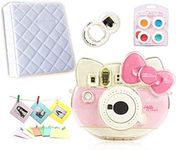 CLOVER Accessory Bundles Set (Crystal Case/Album/Close-Up Lens/Filter) for Fujifilm Instax Mini KT Instant Camera