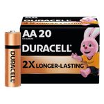 Duracell Alkaline AA Batteries, Pack of 20