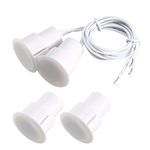 Sourcingmap N.C. Recessed Wired Security Window Door Contact Sensor Alarm Magnetic Reed Switch White RC-36 2pcs