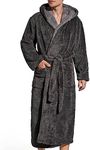 SlumberMee Mens Fleece Plush Robe w