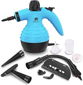 MLMLANT Handheld Steam Cleaner, Multipurpose Portable Upholstery Steamer with Safety Lock and 9 Accessory Kit for Carpet, Couch, Clothes, Mattress, Car Seats, Kitchen, Floor Steamer Cleaning, Blue