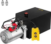 VEVOR Hydraulic Power Unit 12 Quart Hydraulic Pump 12V Dump Trailer Pump Single Acting Hydraulic Power Pack 3200 PSI Electric Hydraulic Pump with Steel Reservoir for Car Lift