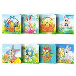 SoeHong Diamond DIY Painting Greeting Cards Set,5D Rhinestone Embroidery Arts Craft Cards Kits Postcard with Envelopes,Handmade Happy Birthday Easter Thank You Greeting Cards for Family Friends