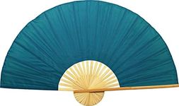 Large 60" Folding Wall Fan - Solid Green Unpainted - Original Wall Fan