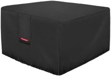 Porch Shield Fire Pit Cover - Waterproof 600D Heavy Duty Square Patio Fire Pit Table Cover Black - 32 x 32 inch