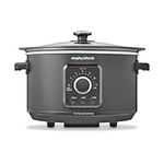 Morphy Richards 3.5L Easy Time Slow Cooker, Automatic Heat Settings, Keep Warm Mode, Hob Proof, Countdown Indicator, Dishwasher Safe Pot, Matte Black, 460021