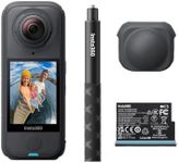 Insta360 X4 Air Starter Bundle - Lightweight 165g 8K 360 Camera, Invisible Selfie Stick, Replaceable Lenses, Shoot First & Frame Later, Built-in Wind Guard, FlowState Stabilization, AI-Powered App