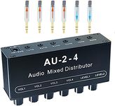 1/8" aux Input Mixing 2 in 4 Channe