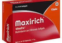 Maxirich DAILY MULTIVITAMIN Pack of 30 Capsules of CiplaHealth