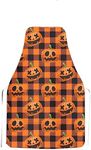 Durdiiy Unisex Apron Halloween Bib Apron Widened straps Canvas Work Aprons for Men Floral Aprons for Women Cooking Kitchen Chef Women Men Aprons for Home Kitchen,Restaurant,Coffee (B) (D)