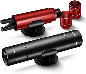 EDEN LIFE Car Window Breaker and Seatbelt Cutter 2PCS, 2-in-1 Car Safety Hammer, Multifunctional Auto Glass Breaker, Portable Car Emergency Rescue Tool for Automotive Accidents (Black&Red)