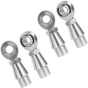 GaiRen 1/2” Heim Joints Kit, 0.5” Rod End Chromoly Joints Panhard Kit Right and Left Hand Thread with Jam Nut and Bung (2 Pair)