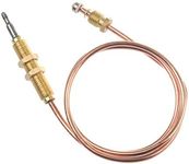 Timsec 24" thermocouple for Propane Fire Pit, M8x1 End Nut and Head Tip, Also Fits for BBQ Grill, Fireplace Heater, Gas Water Heater