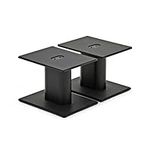 AVCOM Desktop Speaker Stands, Medium, Black Pair