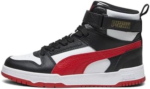 PUMA Rbd Game Jr, Sneaker, White for all Time Red Black Gold, 36 EU
