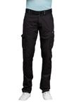 BEEVEE Mens Black Fixed Waist Cargo with Belt(FMCR1616BLACK_30)