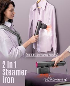 Jack & Rose Portable Clothes Steamer – Handheld Travel Garment Iron