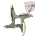 Pirhosigma Size #12 Chef Meat Grinder Stainless Steel Cutter Knife Blade for Electric or Manual Metal