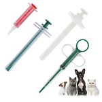 4Pcs Cat Pill Shooter Plunger Popper for Small Pet Cat Dog Soft Tip Tablet Syringe Pusher Pill Gun Dispenser Pet Medicine Feeder Piller Popper Medical Feeding Tool Accessories for Animals