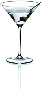 Riedel Vinum XL Martini Glasses (set of 2), Precision Blown Crystal Martini Glasses with Stem - Elegant Cocktail Glasses for Bar, 9.5oz, Machine Washable