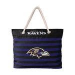 FOCO Baltimore Ravens Nautical Stripe Tote Bag