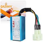 QAZAKY Racing 6 Pins AC CDI Box for GY6 50cc - 70cc 80cc 90cc 110cc 125cc 150cc Scooter 4-Stroke Engine ATV Go Kart Moped Quad Pit Dirt Mini Pocket Bike Chopper 6-Pin 139QMB 152QMI 157QMJ 6 Pin