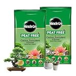 Cactus Succulent Plants Potting Compost - Premium Pack of 2 x 10L Peat Free Bonsai Tree Cactus Compost with Topline Card. Child and Pet Friendly Houseplant Compost for Indoor Plants