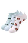 BALENZIA Powerpuff Girls Women Cotton Low Cut Socks Pack of 3