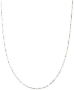 2MM Stainless steel chain necklace, Thin cable chain necklace for women men, Silver chains for necklace alone or pendant addition, 16-30 inch Available (20 inch)