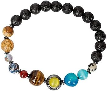 SPUNKYsoul Solar System Earth Planets Bracelet Universe Galaxy His, Men, Him Man Jewelry Gifts Space Collection