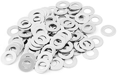 uxcell® 100pcs M8 304 Stainless Steel Plain Flat Washers for Bolt Screws