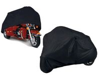 Quality Trike Cover Compatible for Harley Davidson FLHTCUTG Tri Glide Ultra Classic 3-Wheeler. TOP OF THE LINE PROTECTIVE BIKE TARP. Breathable and Portable Vehicle Protection