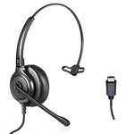 Leitner LH250XL – Headsets for Call Centers – Works with All VoIP Phone Systems – Comfortable for All Day Wear – USB-C